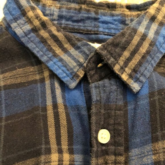 Men's 44MM Button Down Flannel Plaid LongSleeve - Picture 4 of 4